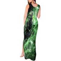 Norse Viking Warrior with Axe Tank Maxi Dress Celtic Knot Nordic Fantasy Lightning Art