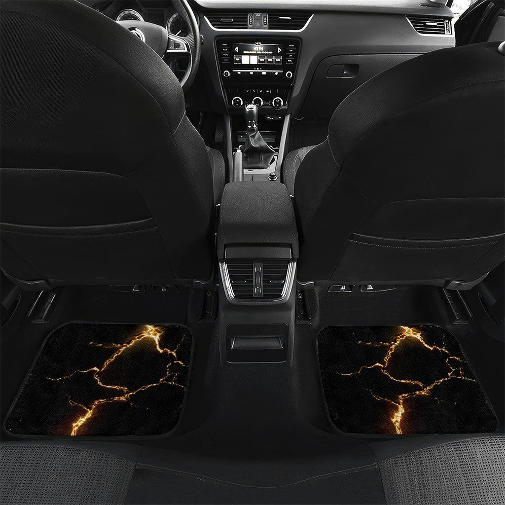 Viking Warrior Guardian Quote Car Mats Runic Circle Odin Ravens Mythology Dark Gold