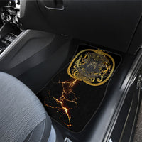 Viking Warrior Guardian Quote Car Mats Runic Circle Odin Ravens Mythology Dark Gold