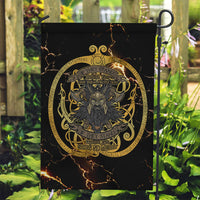 Viking Warrior Guardian Quote Garden Flag Runic Circle Odin Ravens Mythology Dark Gold