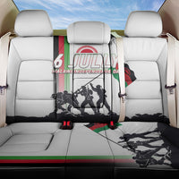 Malawi Independence Day Back Car Seat Cover Patriotic Flag Design Soldier Silhouette