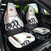 Malawi Independence Day Car Seat Cover Patriotic Flag Design Soldier Silhouette