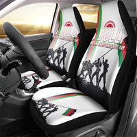 Malawi Independence Day Car Seat Cover Patriotic Flag Design Soldier Silhouette