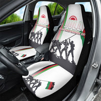 Malawi Independence Day Car Seat Cover Patriotic Flag Design Soldier Silhouette