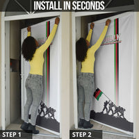 Malawi Independence Day Door Cover Patriotic Flag Design Soldier Silhouette