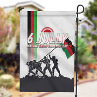 Malawi Independence Day Garden Flag Patriotic Flag Design Soldier Silhouette