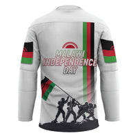 Malawi Independence Day Hockey Jersey Patriotic Flag Design Soldier Silhouette