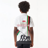 Malawi Independence Day Kid Polo Shirt Patriotic Flag Design Soldier Silhouette