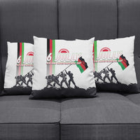 Malawi Independence Day Pillow Cover Patriotic Flag Design Soldier Silhouette