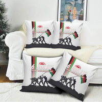 Malawi Independence Day Pillow Cover Patriotic Flag Design Soldier Silhouette