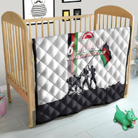 Malawi Independence Day Quilt Patriotic Flag Design Soldier Silhouette