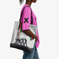 Malawi Independence Day Tote Bag Patriotic Flag Design Soldier Silhouette