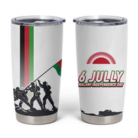 Malawi Independence Day Tumbler Cup Patriotic Flag Design Soldier Silhouette