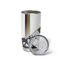 Malawi Independence Day Tumbler Cup Patriotic Flag Design Soldier Silhouette