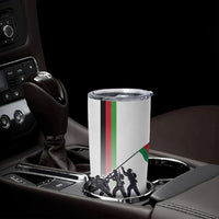 Malawi Independence Day Tumbler Cup Patriotic Flag Design Soldier Silhouette