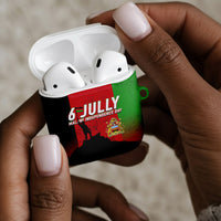 Malawi Independence Day 6 July AirPods Case Malawian Flag Grunge Soldier