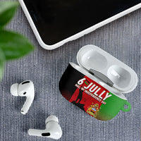 Malawi Independence Day 6 July AirPods Case Malawian Flag Grunge Soldier