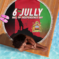 Malawi Independence Day 6 July Beach Blanket Malawian Flag Grunge Soldier