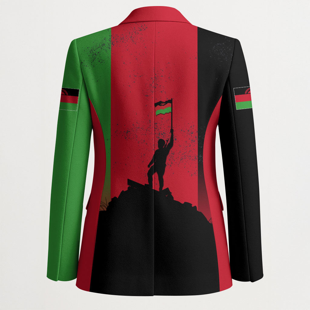 Malawi Independence Day 6 July Blazer Malawian Flag Grunge Soldier