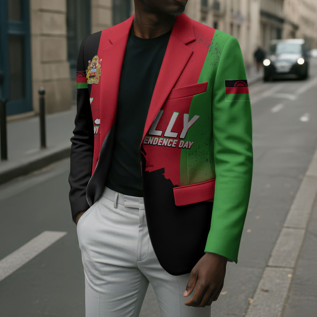 Malawi Independence Day 6 July Blazer Malawian Flag Grunge Soldier