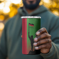 Malawi Independence Day 6 July 4 in 1 Can Cooler Tumbler Malawian Flag Grunge Soldier