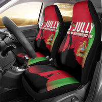 Malawi Independence Day 6 July Car Seat Cover Malawian Flag Grunge Soldier