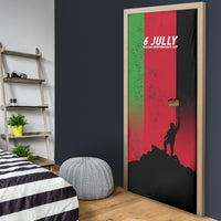 Malawi Independence Day 6 July Door Cover Malawian Flag Grunge Soldier