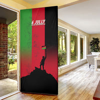 Malawi Independence Day 6 July Door Cover Malawian Flag Grunge Soldier