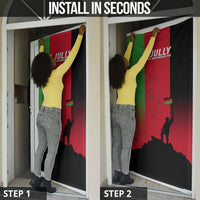 Malawi Independence Day 6 July Door Cover Malawian Flag Grunge Soldier