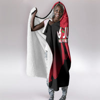 Malawi Independence Day 6 July Hooded Blanket Malawian Flag Grunge Soldier