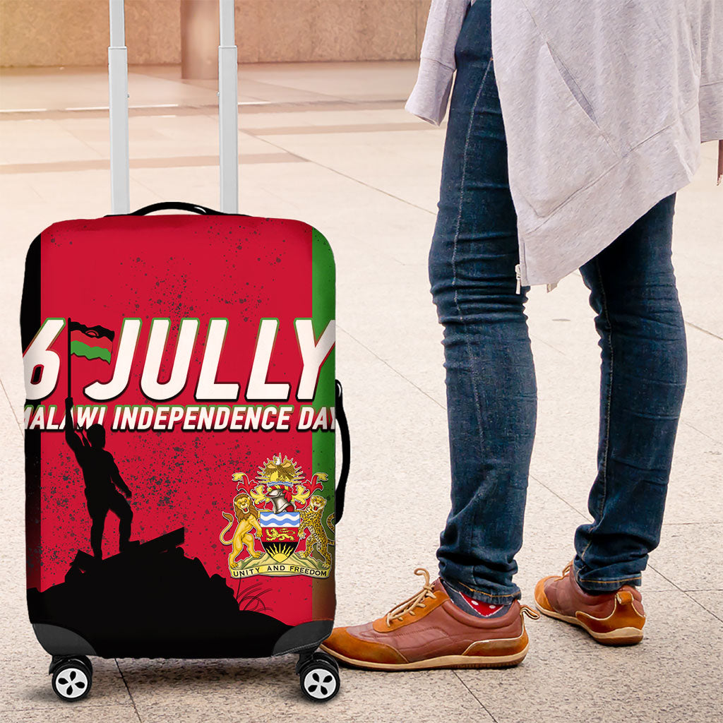 Malawi Independence Day 6 July Luggage Cover Malawian Flag Grunge Soldier