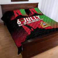 Malawi Independence Day 6 July Quilt Bed Set Malawian Flag Grunge Soldier