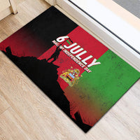 Malawi Independence Day 6 July Rubber Doormat Malawian Flag Grunge Soldier