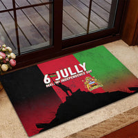 Malawi Independence Day 6 July Rubber Doormat Malawian Flag Grunge Soldier