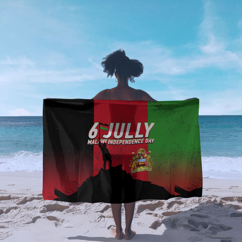 Malawi Independence Day 6 July Sarong Malawian Flag Grunge Soldier