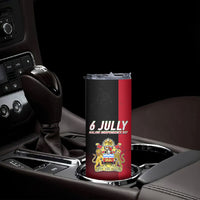 Malawi Independence Day 6 July Skinny Tumbler Malawian Flag Grunge Soldier
