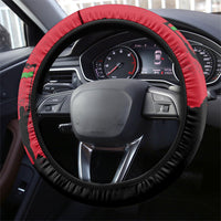 Malawi Independence Day 6 July Steering Wheel Cover Malawian Flag Grunge Soldier