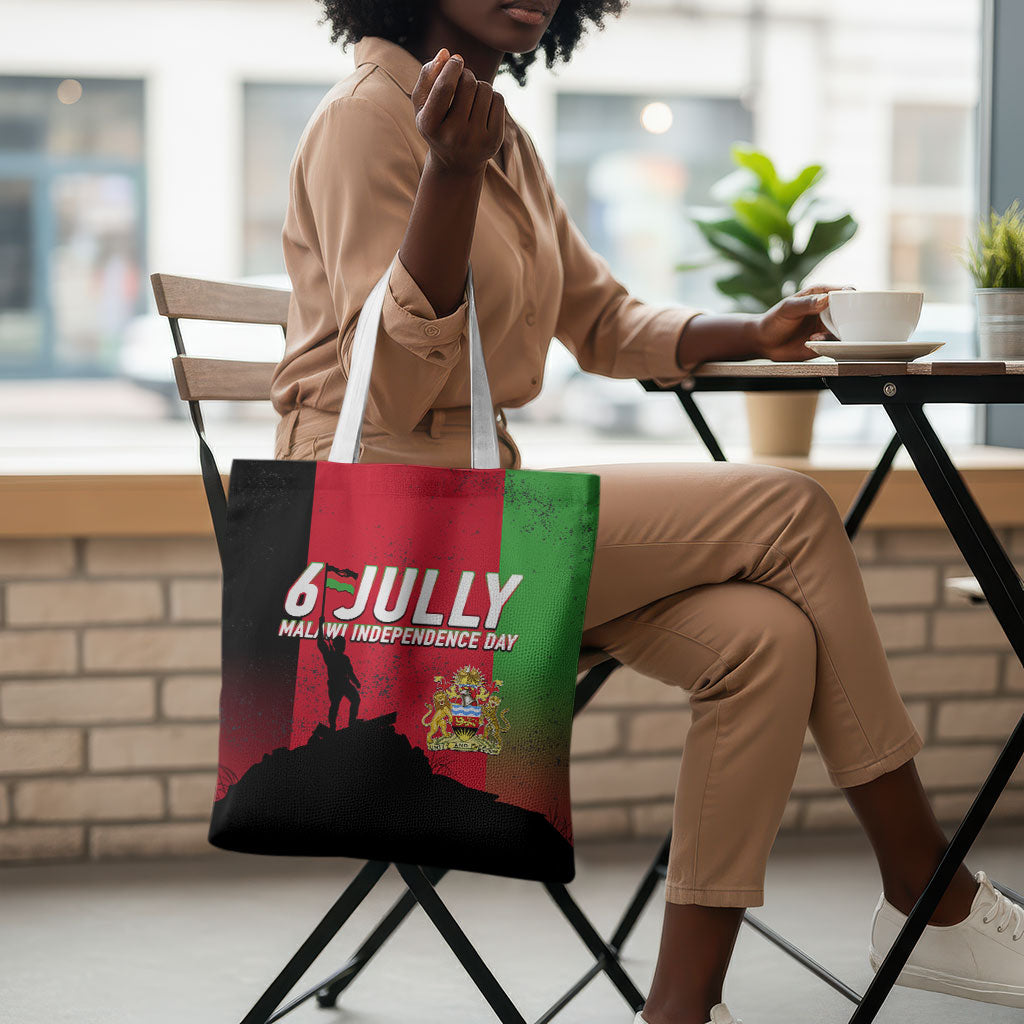 Malawi Independence Day 6 July Tote Bag Malawian Flag Grunge Soldier