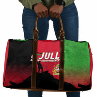 Malawi Independence Day 6 July Travel Bag Malawian Flag Grunge Soldier