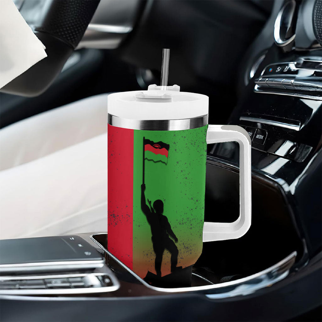 Malawi Independence Day 6 July Tumbler With Handle Malawian Flag Grunge Soldier