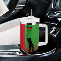 Malawi Independence Day 6 July Tumbler With Handle Malawian Flag Grunge Soldier