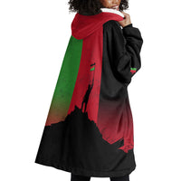 Malawi Independence Day 6 July Wearable Blanket Hoodie Malawian Flag Grunge Soldier