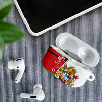 Malawi Independence Day 6 July AirPods Case Malawian Coat Of Arms Flag Ribbon