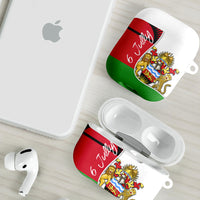 Malawi Independence Day 6 July AirPods Case Malawian Coat Of Arms Flag Ribbon