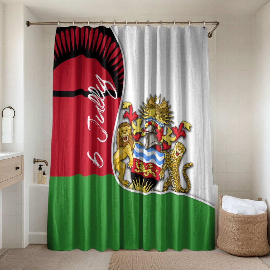 Malawi Independence Day 6 July Bathroom Set Malawian Coat Of Arms Flag Ribbon
