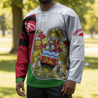 Malawi Independence Day 6 July Hockey Jersey Malawian Coat Of Arms Flag Ribbon