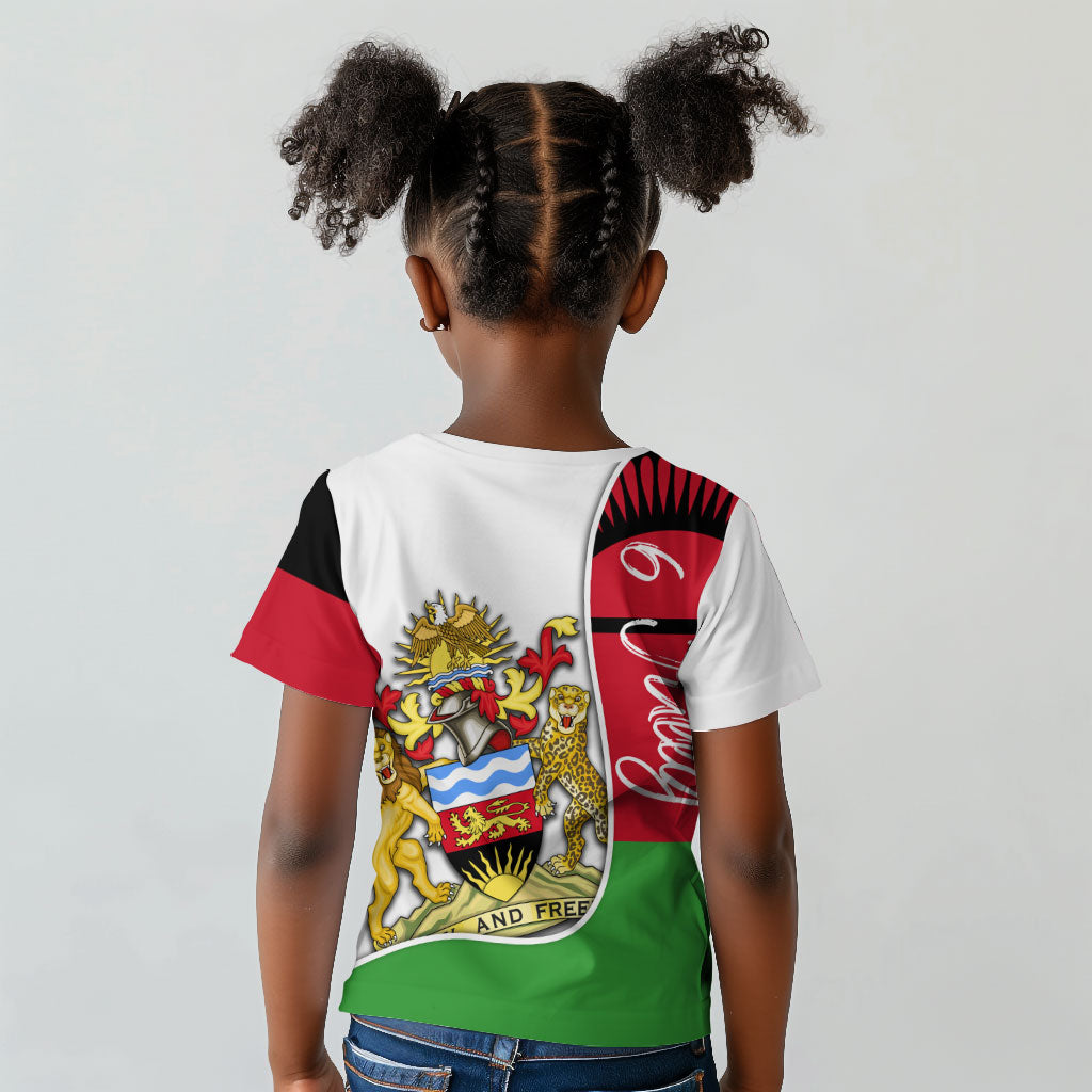 Malawi Independence Day 6 July Kid T shirt Malawian Coat Of Arms Flag Ribbon