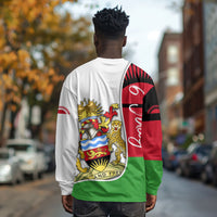 Malawi Independence Day 6 July Long Sleeve Shirt Malawian Coat Of Arms Flag Ribbon