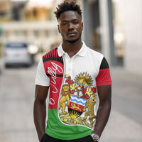 Malawi Independence Day 6 July Polo Shirt Malawian Coat Of Arms Flag Ribbon