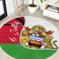 Malawi Independence Day 6 July Round Carpet Malawian Coat Of Arms Flag Ribbon